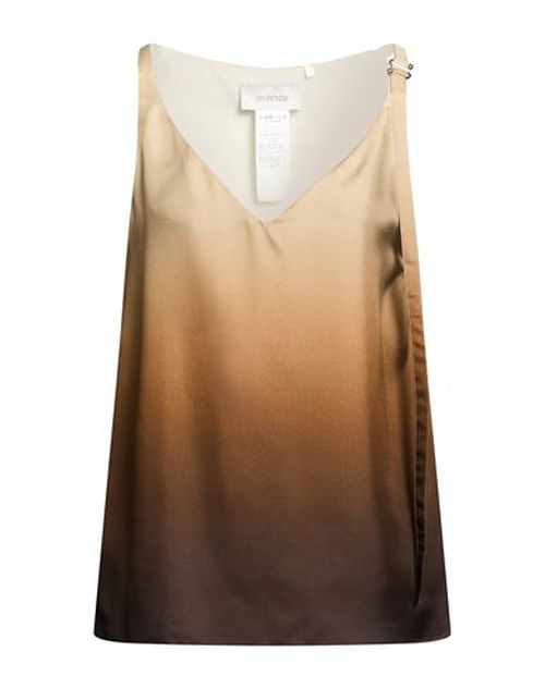 Woman Top Brown Size 8 Polyester
