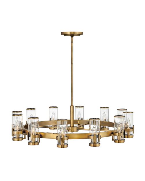 Heritage Brass LED Chandelier from the Reeve Collection