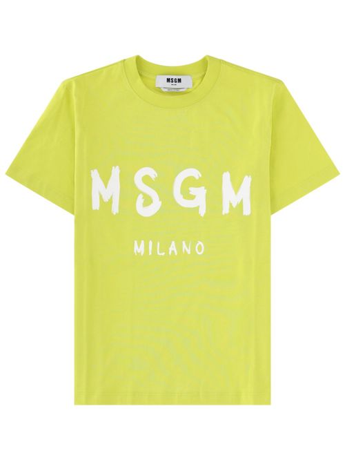 Yellow Logo Crew Neck T-Shirt