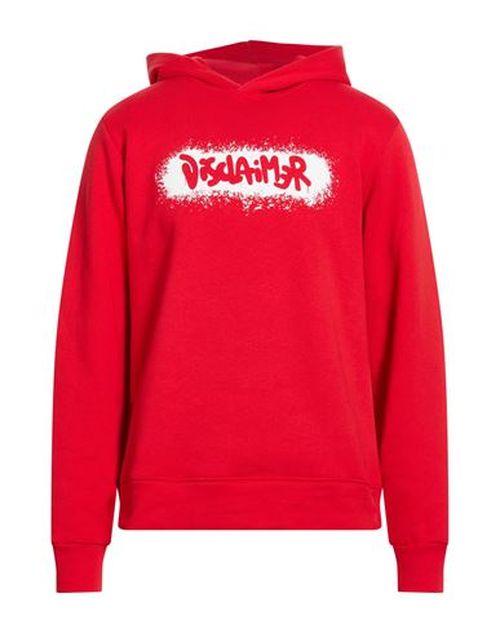 Man Sweatshirt Red Size L Cotton
