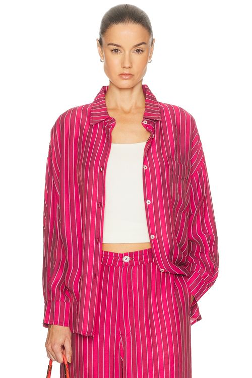 American Vintage Ysoli Shirt in Anna - Fuchsia,Mauve. M/L also in