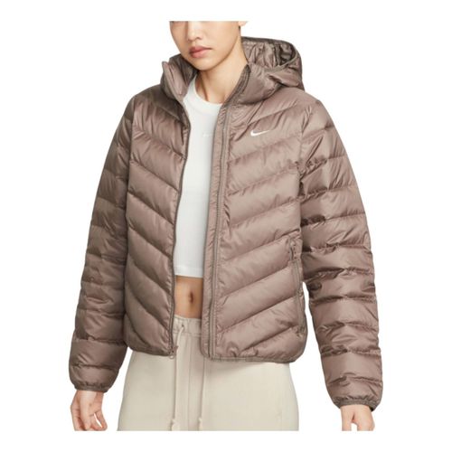 (WMNS) Sportswear Windpuffer Therma-Fit Hooded Puffer 'Mink Brown'