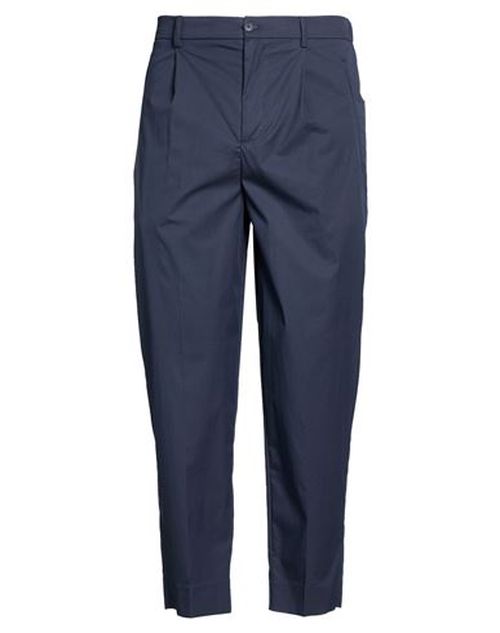 Man Pants Navy Size 34 Cotton, Polyamide, Elastane