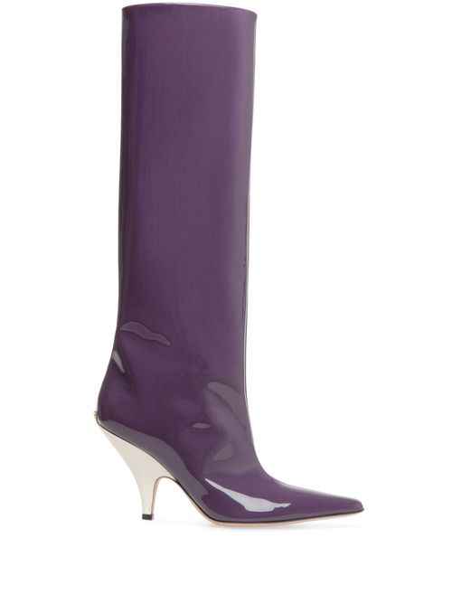 Kika 85mm pointed-toe boots - Purple