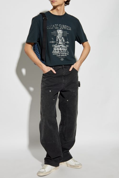 Jeans With Distressing, Men's, Grey