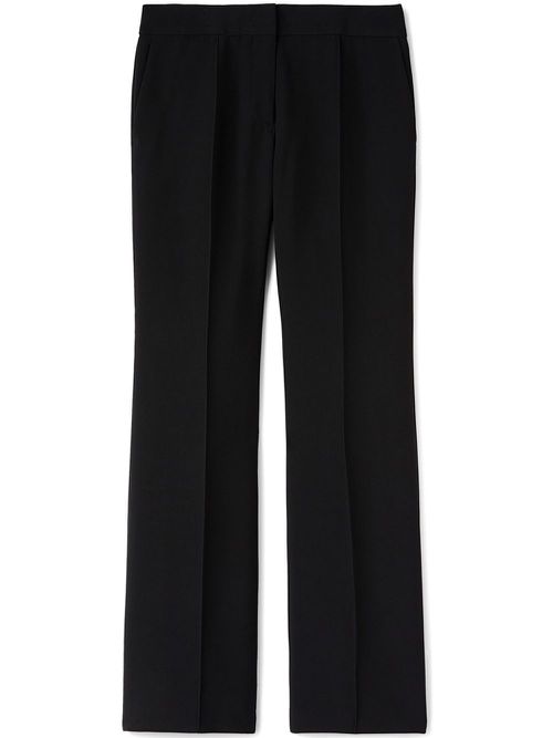 Low-waist flared trousers - Black