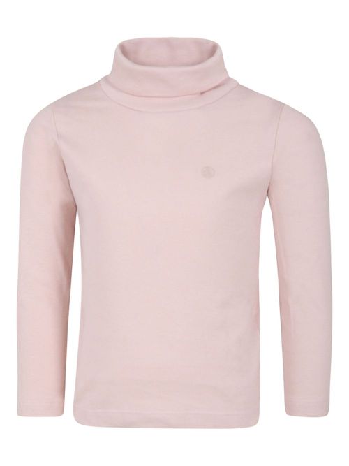 Cotton roll-neck T-shirt - Pink
