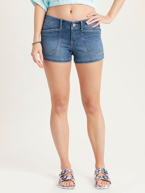Women's Short Delaney .5" Denim Cotton by UNIONBAY, Siren Blue