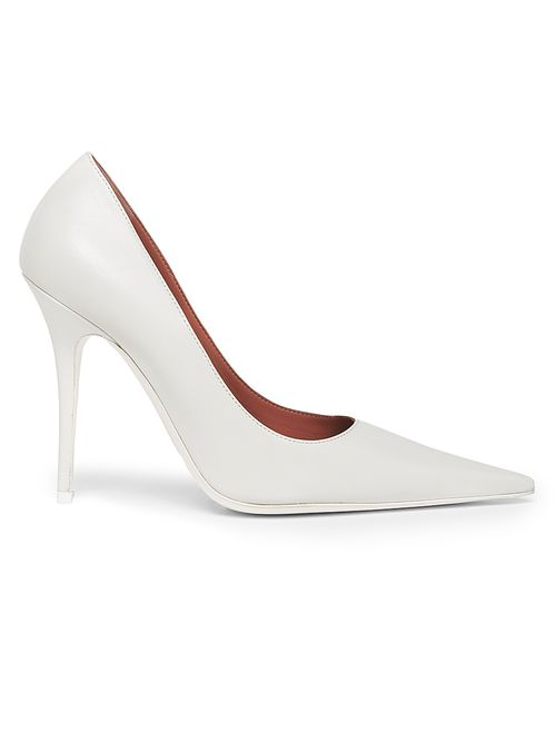 Women's Barbara 105MM Leather Pumps - Nappa White