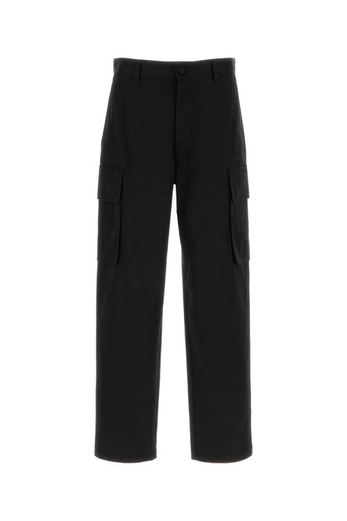 Gusset Cargo Pants — Black