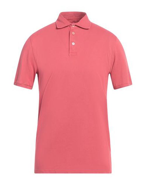 Fedeli Man Polo shirt Coral Size 44 Cotton