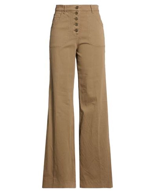 Woman Pants Light brown Size 28 Cotton, Elastane
