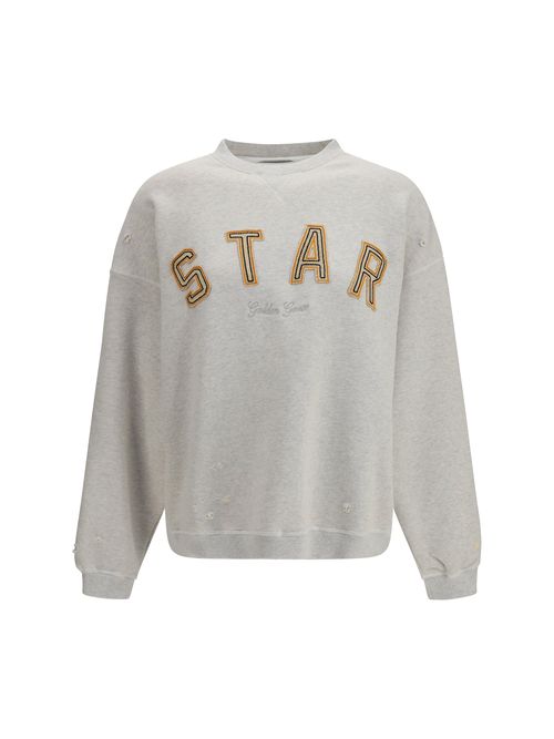 Logo-Embroidered Cotton Sweatshirt — Gray