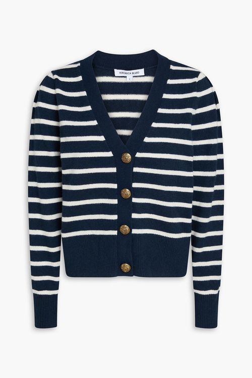 Solene striped cashmere sweater - Blue - XS
