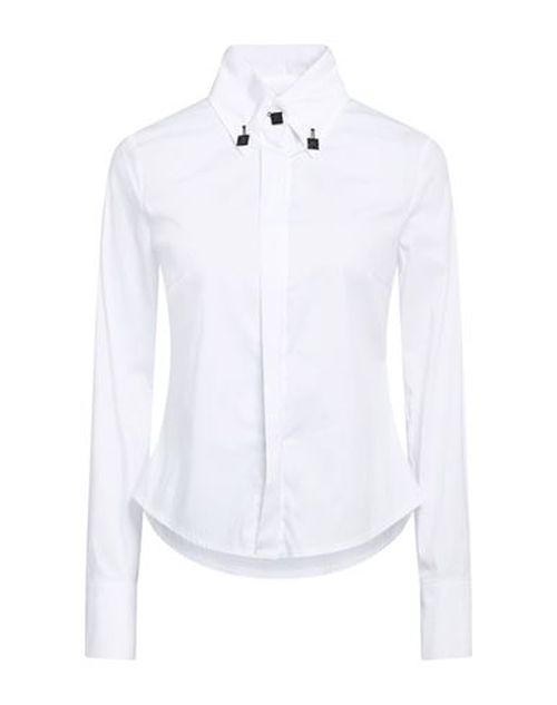 Woman Shirt White Size 6 Cotton, Polyamide, Elastane