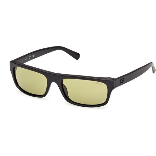 Guess Hombre Guess GU00276 02N Gafas de sol Inyectado Negro Verde Cuadrada Norma