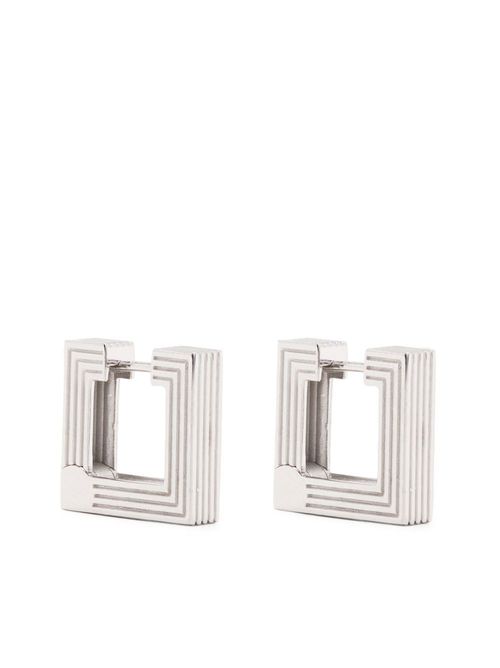 Aurelia square hoop earrings - Silver