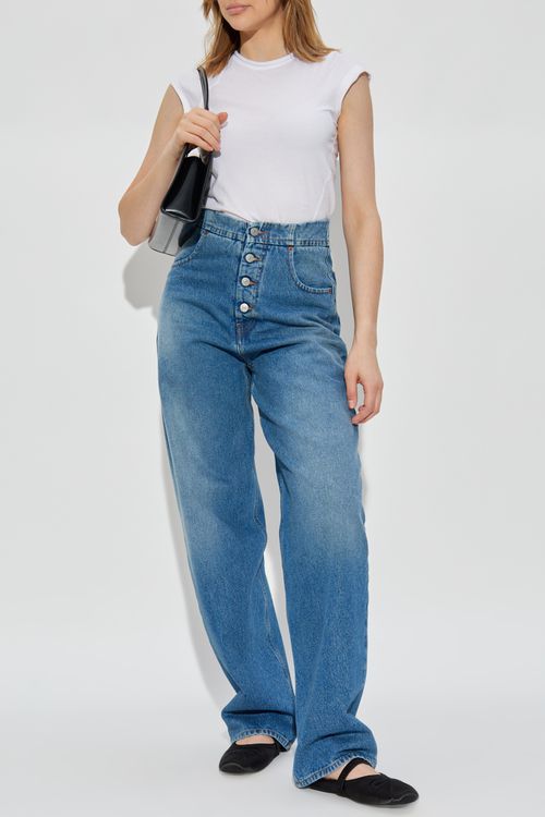 Helmut Lang T-shirt With Raw Finish, Women's, White
