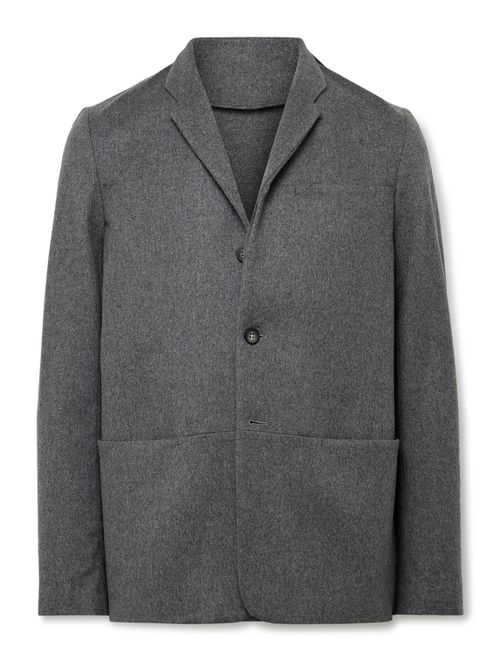 Ellen 2.0 Unstructured Wish® Virgin Wool and Cashmere-Blend Felt Blazer