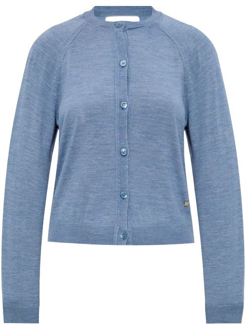 Virgin wool cardigan - Blue
