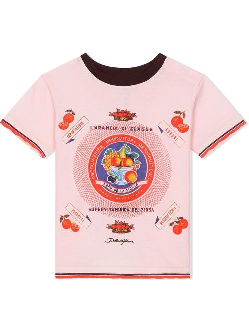 Logo-print short-sleeve T-shirt - Pink