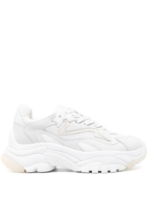 Panelled low-top sneakers - White