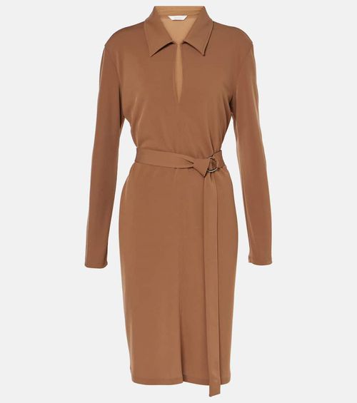 Dorema belted jersey minidress