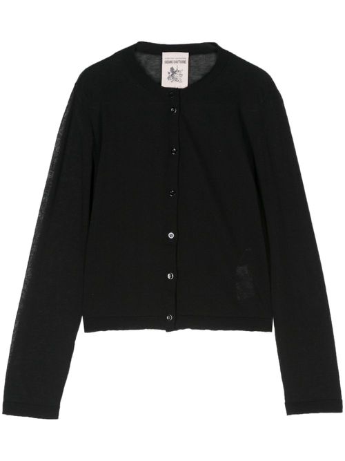 Long-sleeve cardigan - Black
