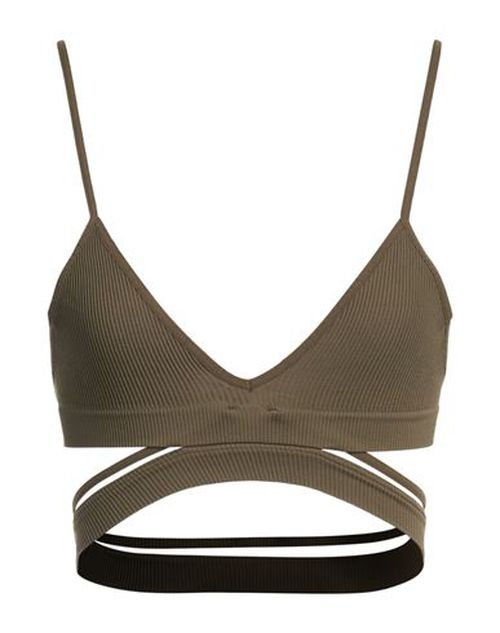 Andreādamo Woman Top Military green Size XXS/XS Polyamide, Elastane