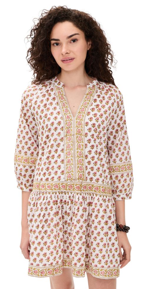 Jeanine Dress Faded Rose Daisy