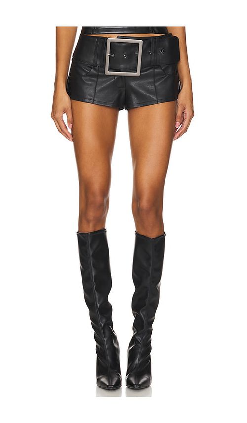 NIIHAI Sandy Moto Shorts in Black. XS. Also in