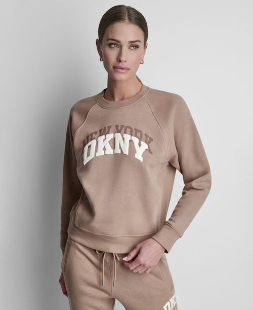 Women's Ny Shadow Varsity Logo Crewneck Sweatshirt - Woodsmoke