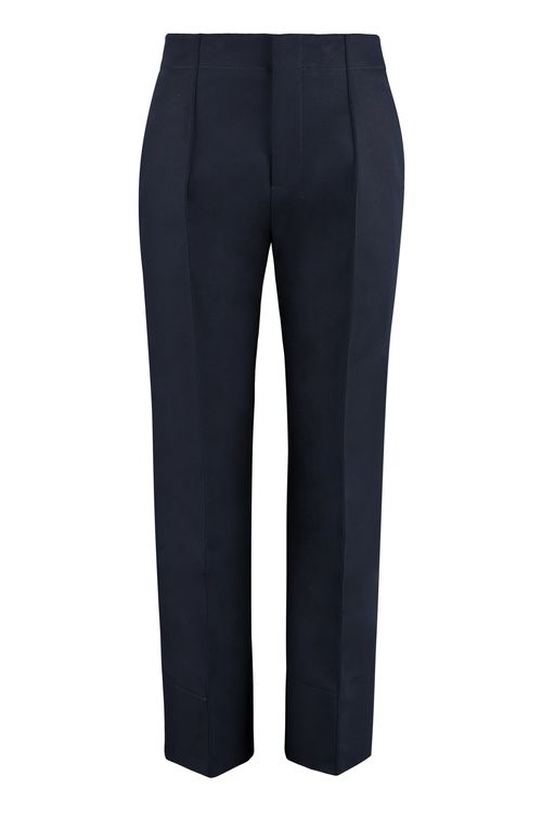 High-rise Cotton Trousers