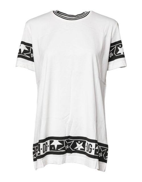 Logo-Embroidered Cotton Crewneck T-Shirt — White