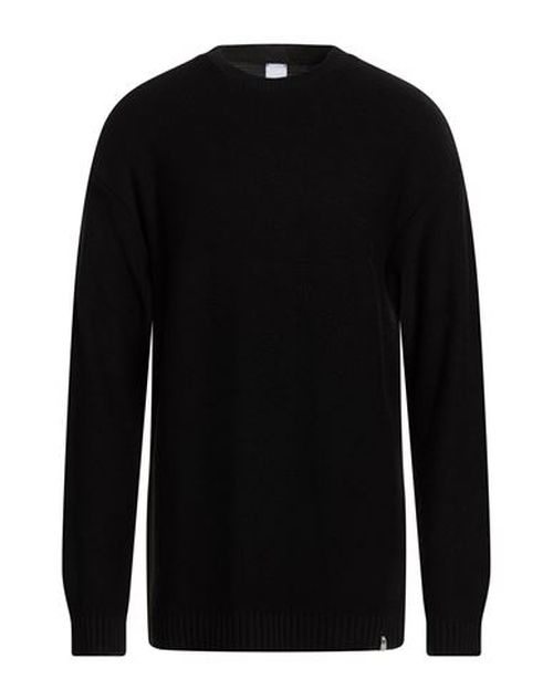 Man Sweater Black Size L Modal, Wool