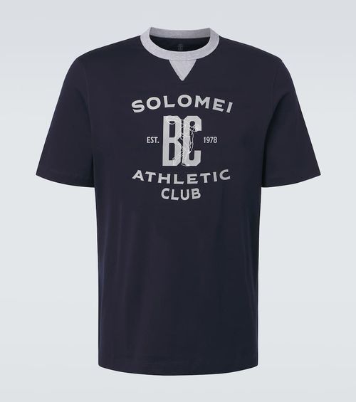 Printed cotton jersey T-shirt