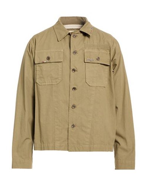 Man Shirt Military green Size L Cotton