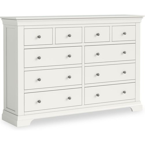 Colette 4 Over 6 Chest Of Drawers | Grey Cream or Warm White | Roseland