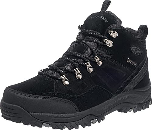 Skechers Men's Relment Pelmo Hiking Boot, Khaki, 