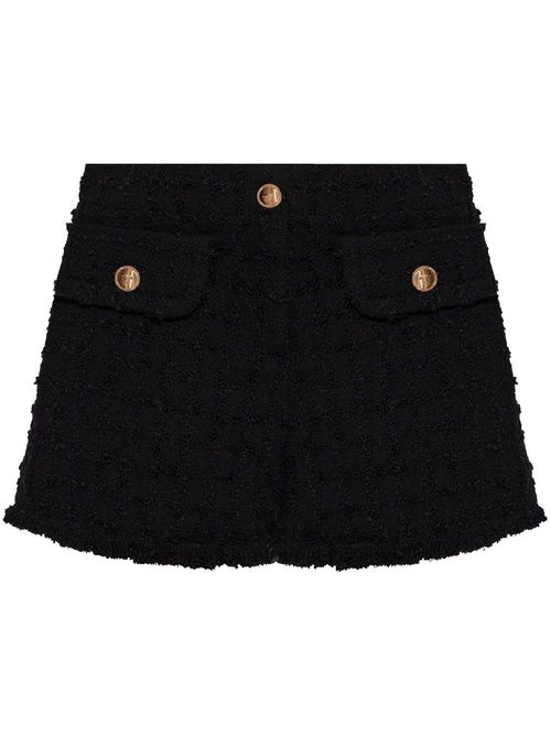 Heritage tweed mini shorts
