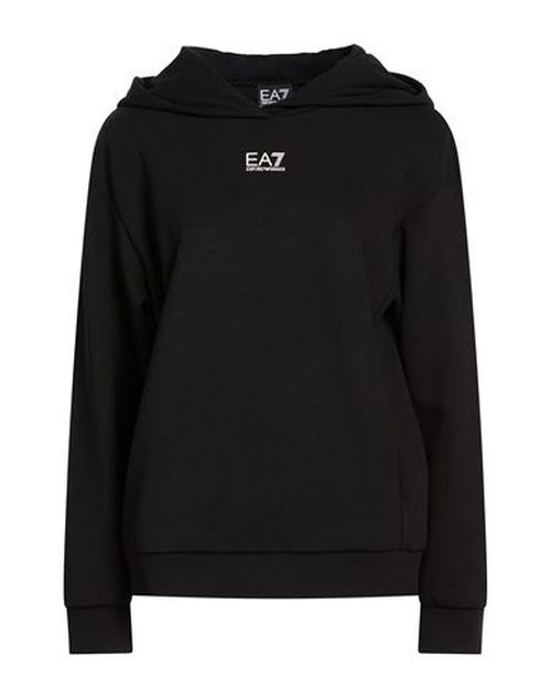 Woman Sweatshirt Black Size 3XL Polyester, Cotton