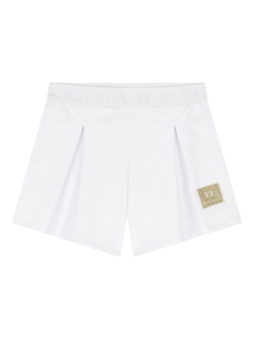 Logo-appliqué shorts - White