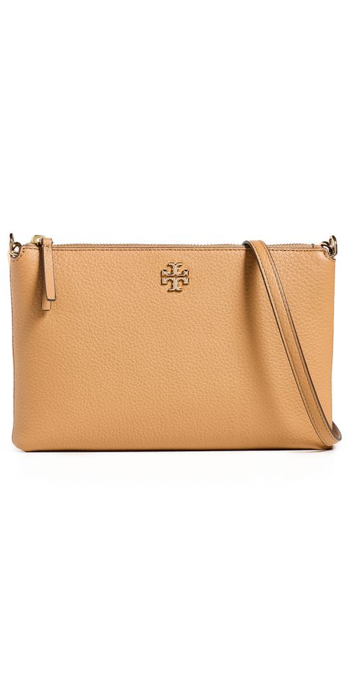 Mercer Pebbled Zip Crossbody Bag Tiramisu One Size