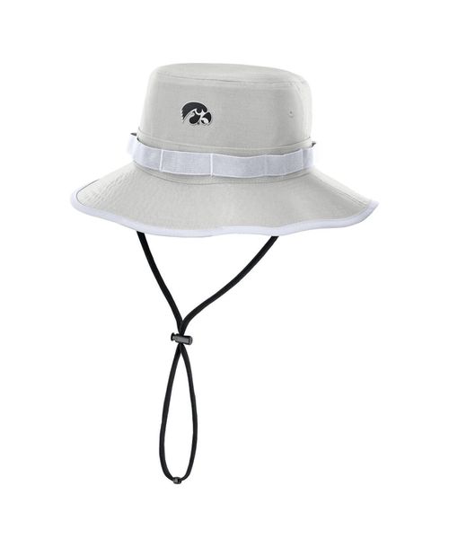 Men's Gray Iowa Hawkeyes 2025 Sideline Apex Boonie Bucket Hat - Gray