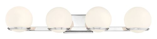Chrome LED Bathroom Vanity Light from the Hollywood Nights Collection