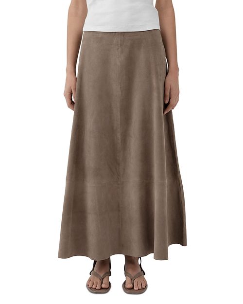 Suede Circle Skirt