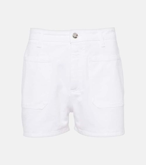 High-rise denim shorts