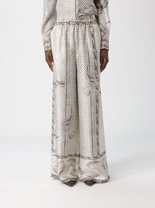 Pants Woman color Ivory