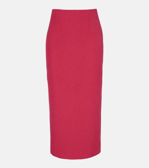 High-rise cady pencil skirt