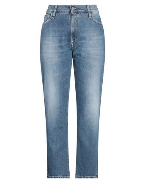 Woman Jeans Blue Size 28 Cotton, Elastane